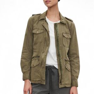 Lily Aldridge for Velvet Ruby Light-Weight Army Jacket utility